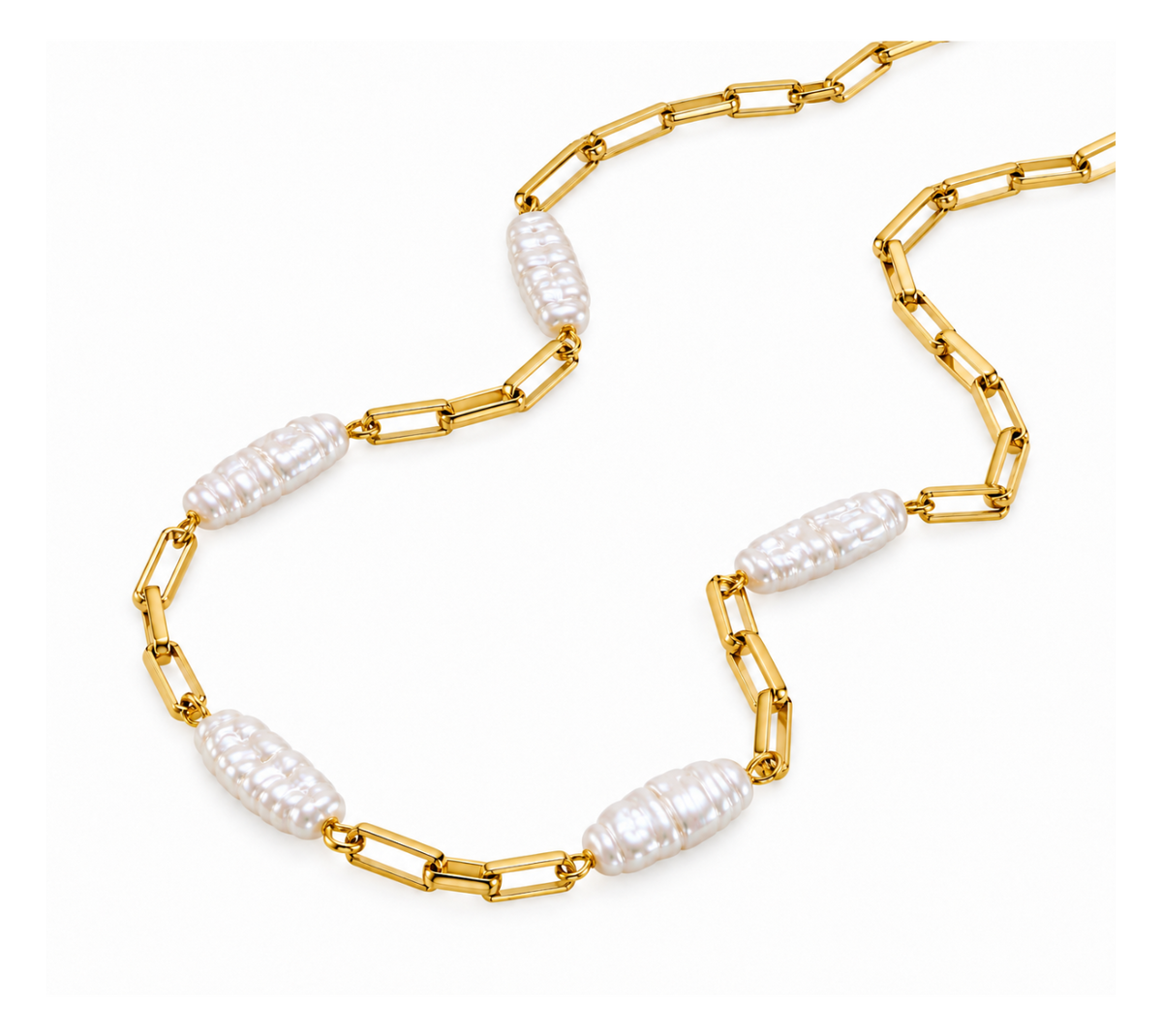 Paloma Pearl Link Necklace
